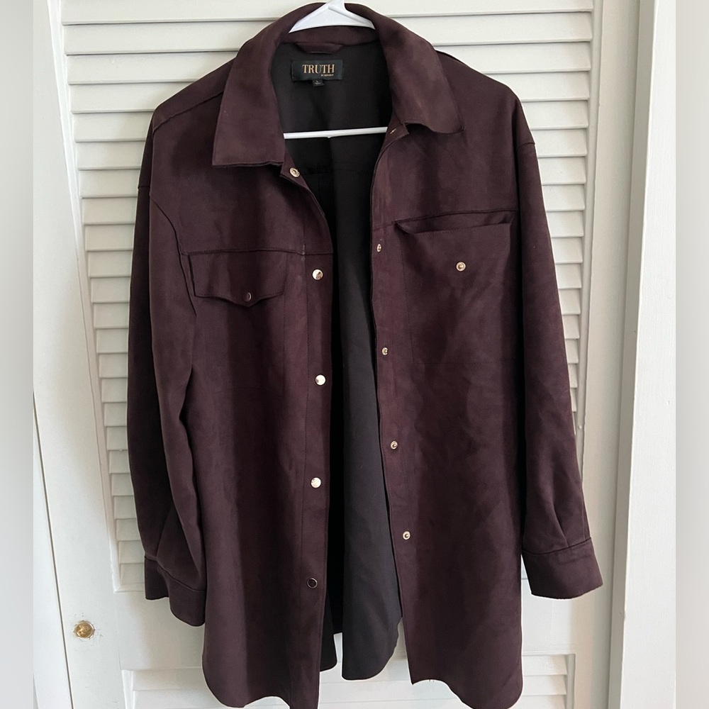 Faux suede jacket
